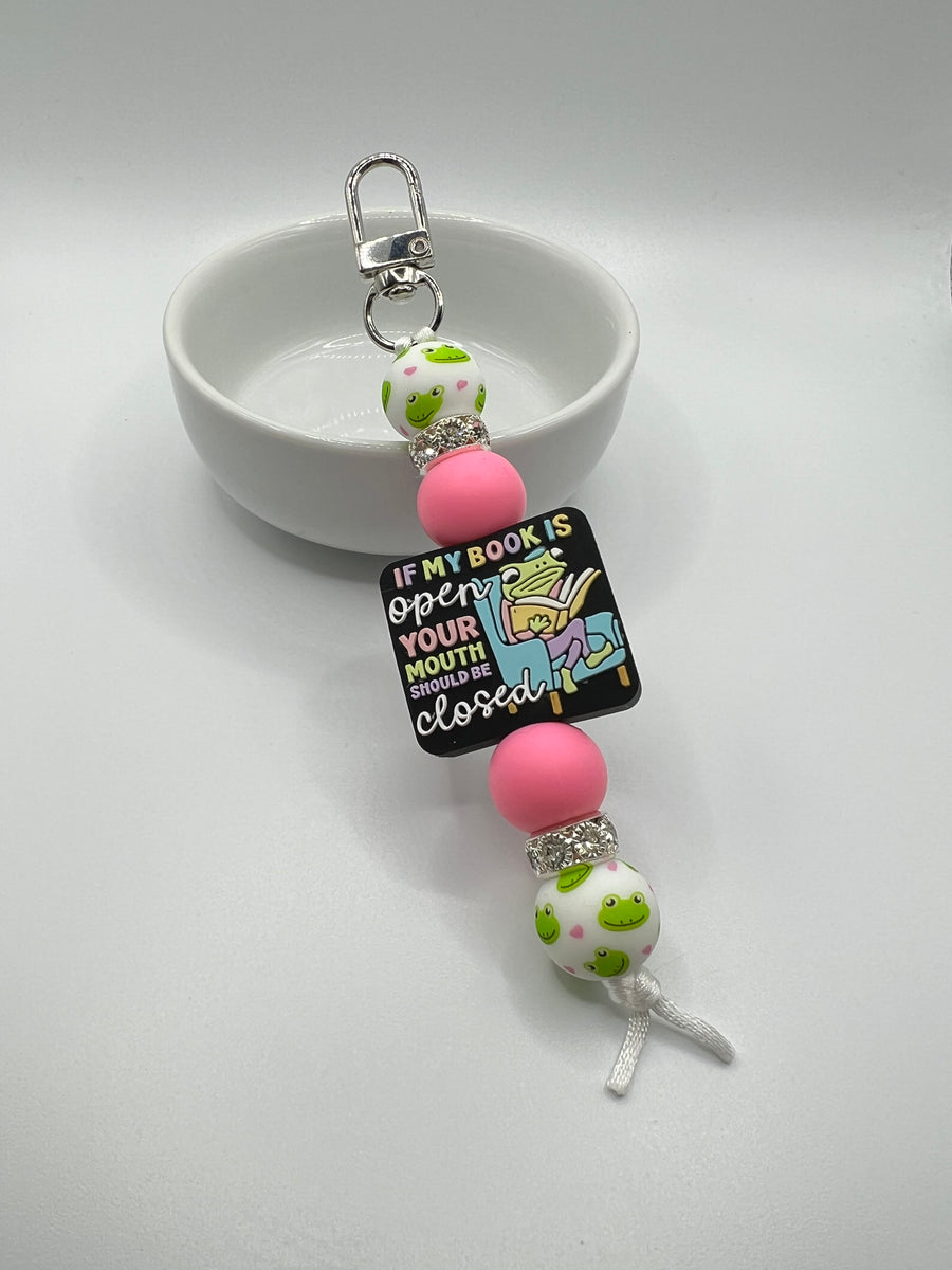 Book Open Mouth Closed Keychain – After The Storm Creations